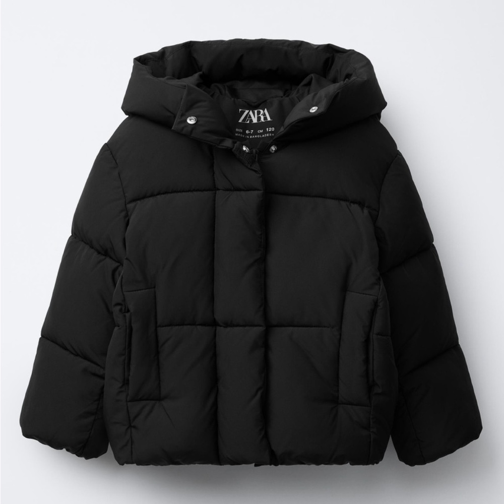 Zara Kids Black Puffer Jacket